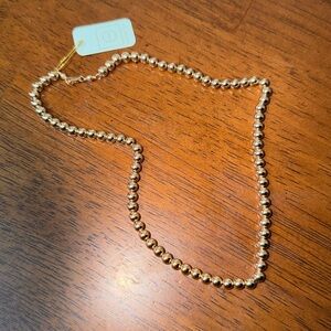 Elegant Gold Beaded Necklace by Enewton